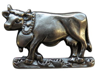 Bündnerkuh Altsilber