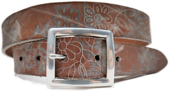 Ledergurt Blume 30mm (11013/12-30)