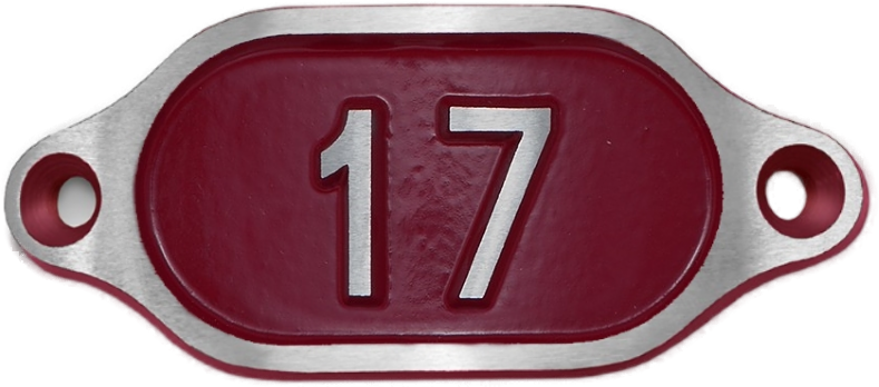 Schnalle Alabama mit Nummer (10900-40.81H)