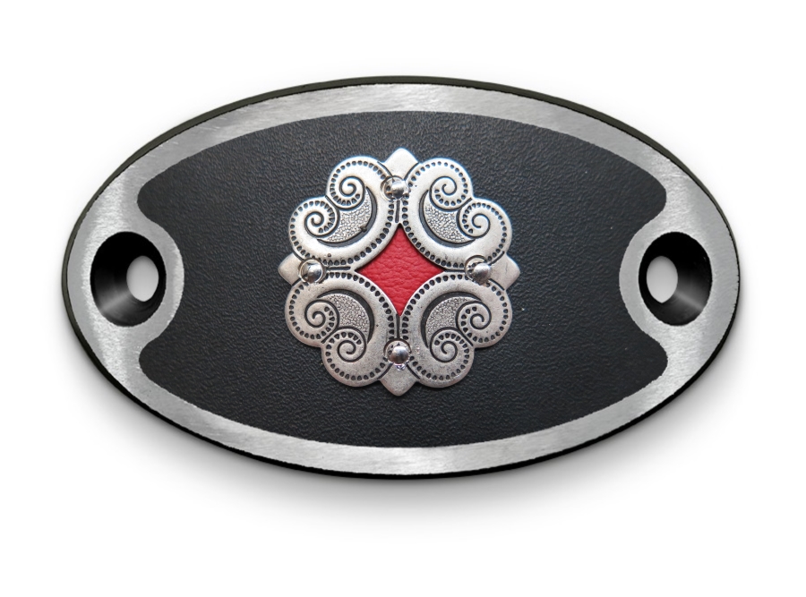 Schnalle Roses Lady AS Schwarz (10900-40.81RAL)