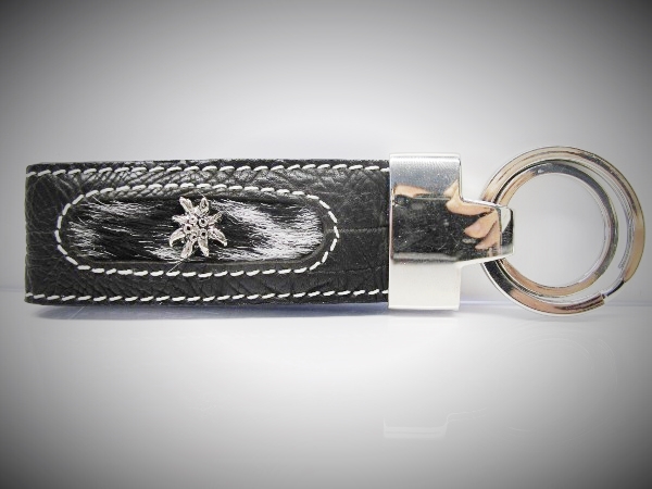 Fellschlüsselanhänger Strubeli WL8-006 Edelweiss