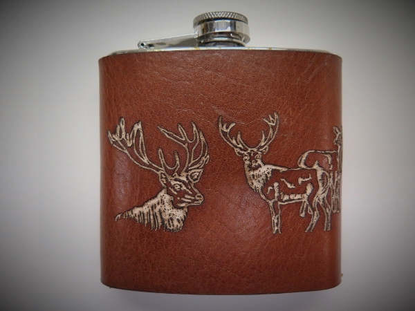 Flachmann Hirsch T-Natur