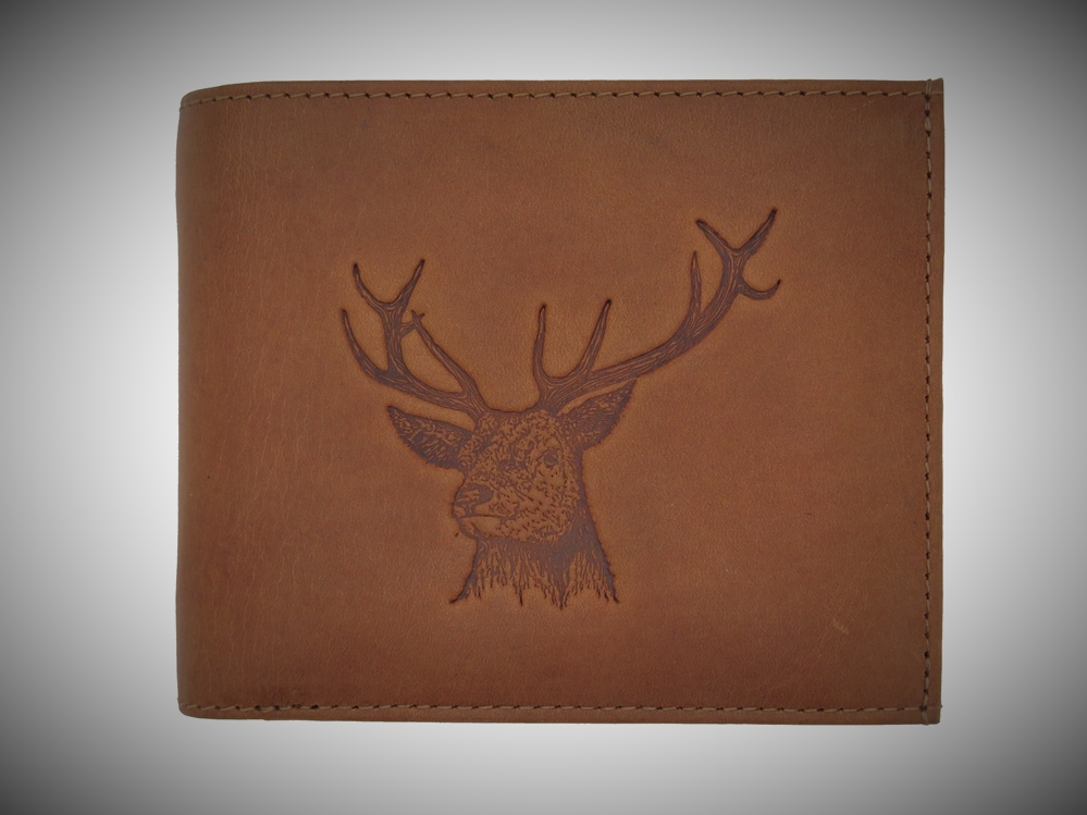 Geldbörse Branding Hirschkopf