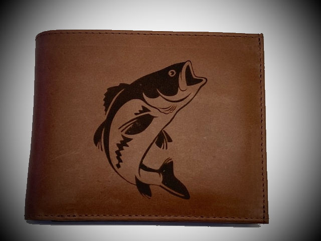 Geldbörse Laser Fisch