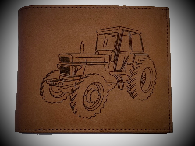 Geldbörse Laser Traktor