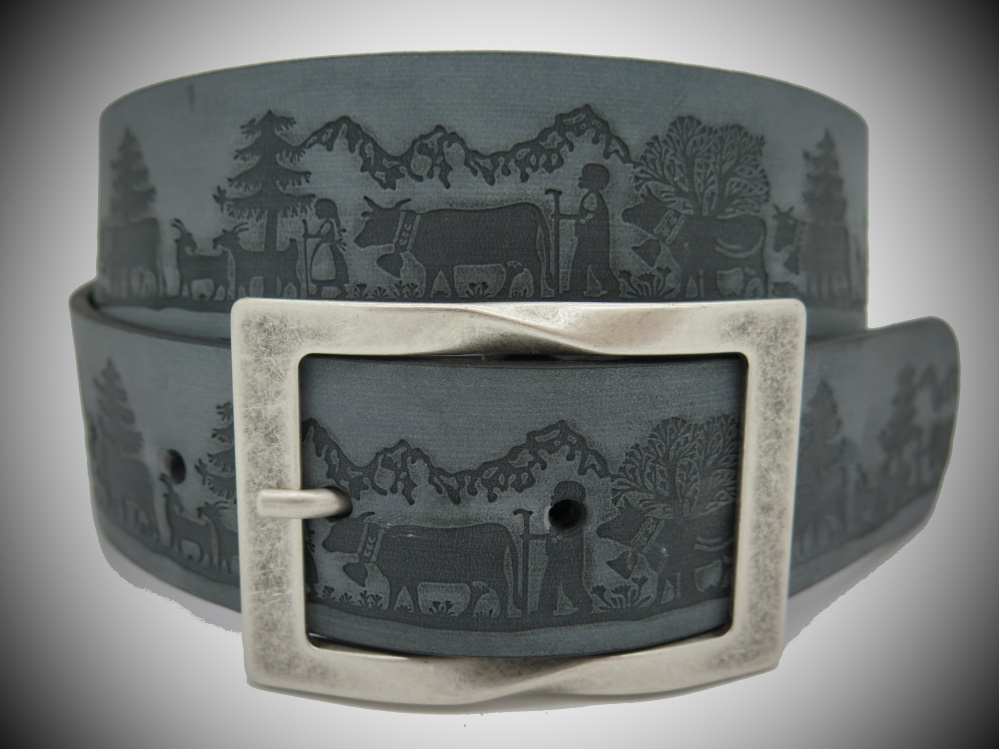 Ledergurt Branding Alpsommer 40mm