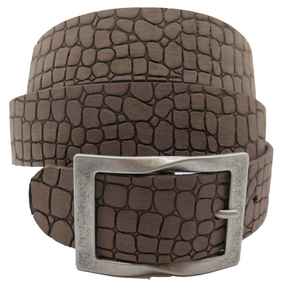 Ledergurt Branding Kroko 40mm