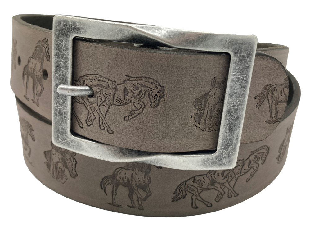 Ledergurt Branding Pferd 40mm
