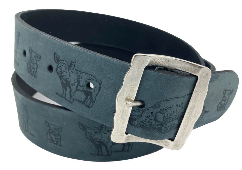 Ledergurt Branding Sau 40mm