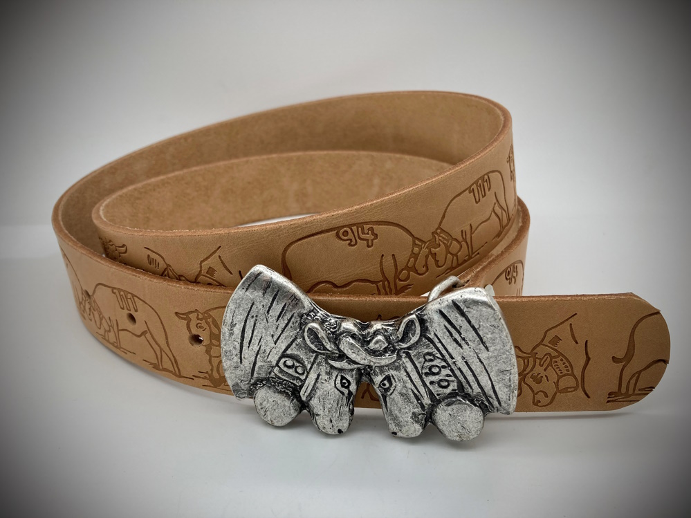 Ledergurt Branding Stecher 40mm