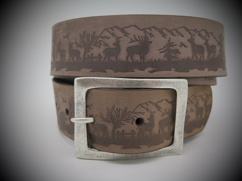 Ledergurt Branding Swisswild 40mm