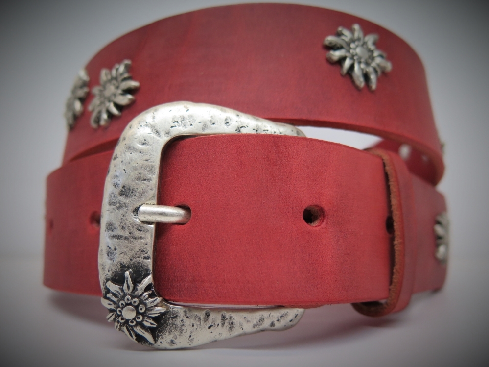 Ledergurt Edelweiss Due 40mm