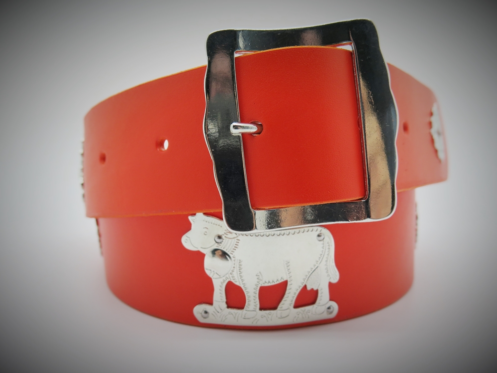 Ledergurt Emmental Neon GN 40mm