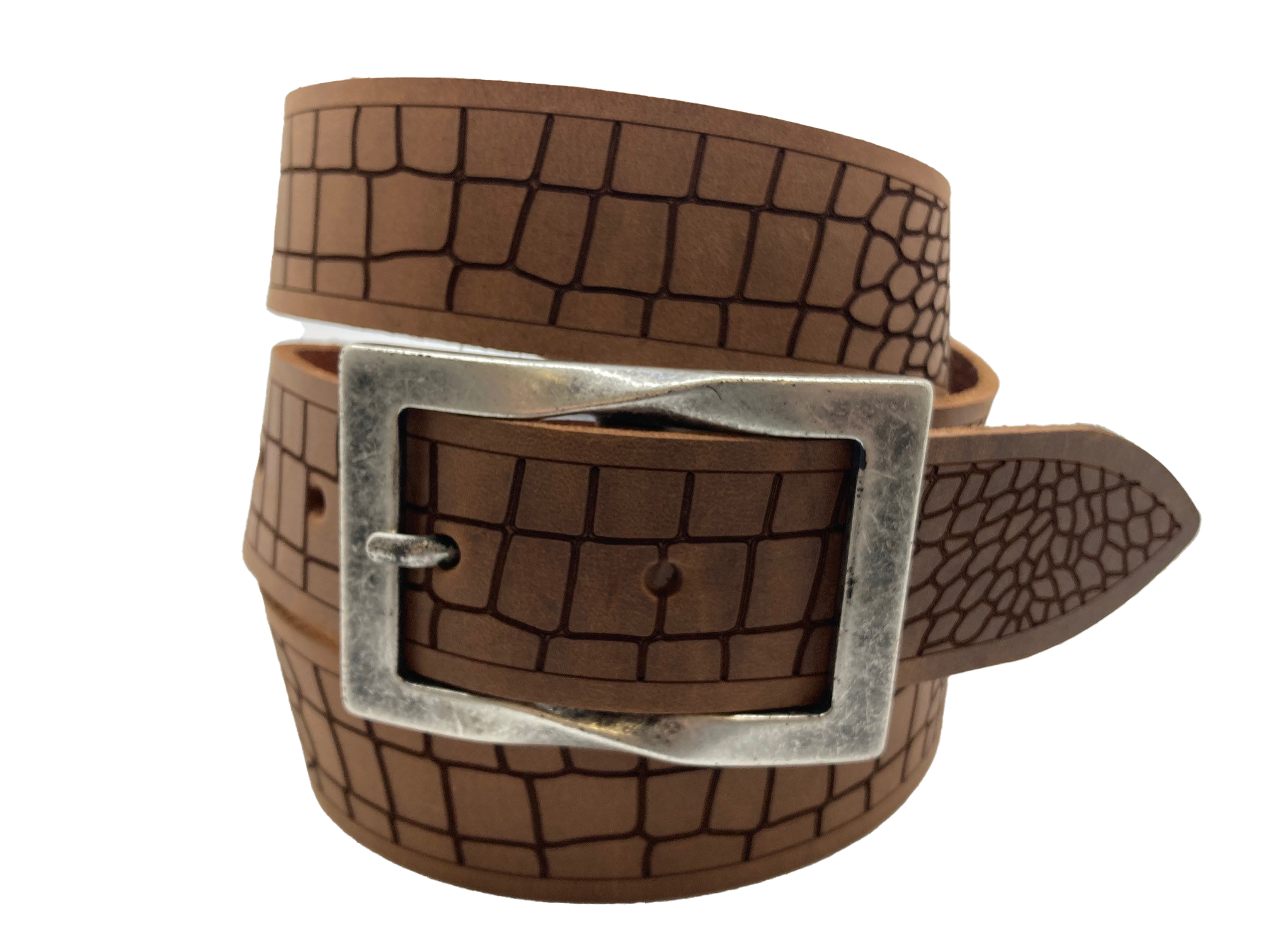 Ledergurt Kroko Pyrus 40mm