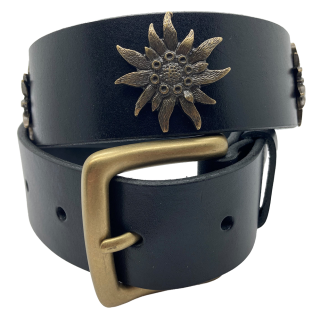 Ledergurt   Edelweiss 40mm  (11097/83-40.)