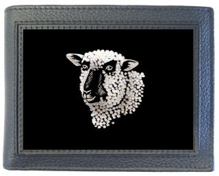 Geldbörse Schaf geschnitzt (19736.500.12)