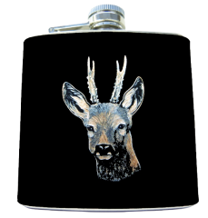 Flachmann Rehbock geschnitzt (91050.47)