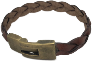 Lederarmband Geflochten 15mm Braun (70040.0)