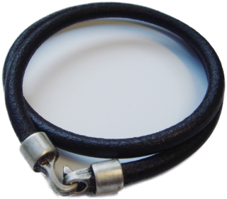 Lederarmband Rund Hackenverschluss (70040.3)