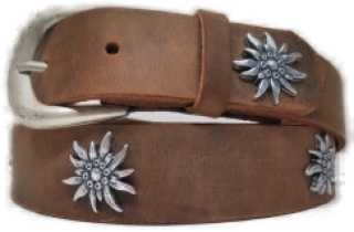 Ledergurt  Edelweiss 35mm  (11097/14-35)