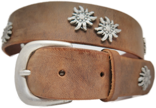Ledergurt   Edelweiss Due 35mm  (11097P/14-35)