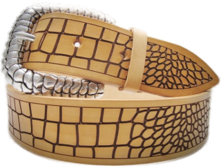 Ledergurt Kroko Glatt 40mm (11415/80-40)