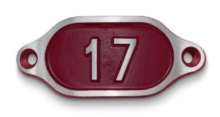 Schnalle Alabama mit Nummer (10900-40.81H)