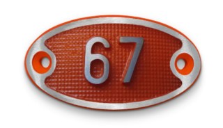 Schnalle Nevada mit Nummer  (10900-40.81F)