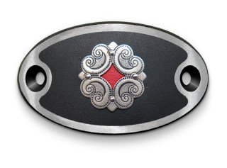 Schnalle Roses Lady AS Schwarz (10900-40.81RAL)