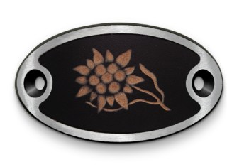 Schnitzschnalle Edelweiss  (10900-40.81M.96)