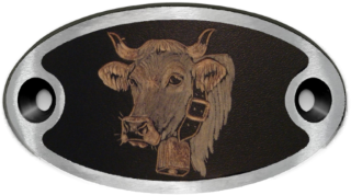 Schnitzschnalle Kuh Braunvieh  (10900-40.81M.10)