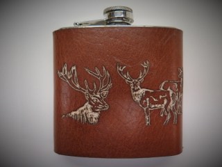 Flachmann Hirsch T-Natur