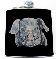 Flachmann Sau gechnitzt