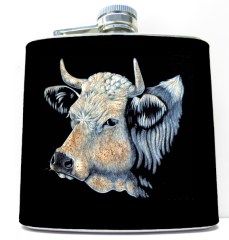 Flachmann Simmentalerkuhkopf