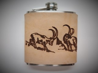 Flachmann Steinbock Natur