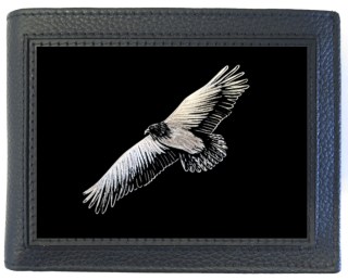 Geldbörse Adler geschnitzt