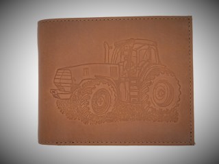 Geldbörse Branding Traktor