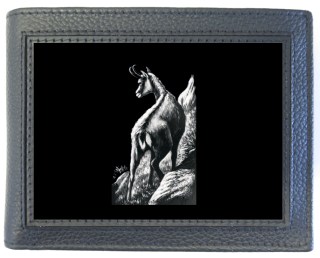 Geldbörse Gemse geschnitzt