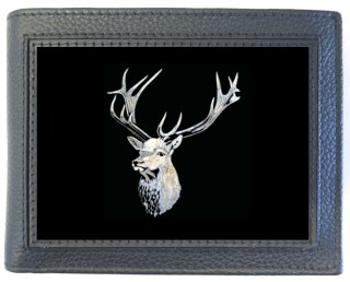 Geldbörse Hirsch geschnitzt