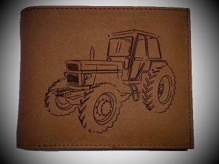 Geldbörse Laser Traktor