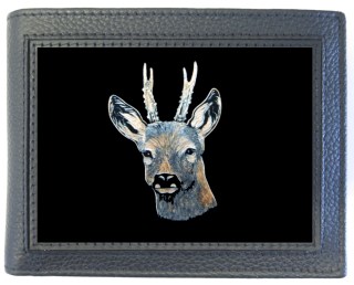 Geldbörse Rehbock geschnitzt