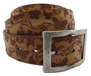 Ledergurt Papillon 40mm
