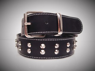 Ledergurt Punk 40mm
