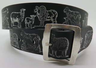 Ledergurt Trach Schaf 40mm