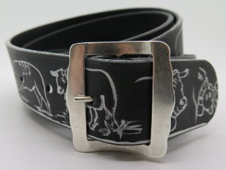 Ledergurt Trach Stecher 40mm