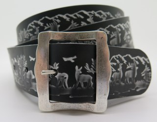 Ledergurt Trach Swisswild 40mm