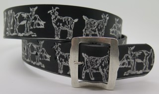 Ledergurt Trach Ziege 40mm
