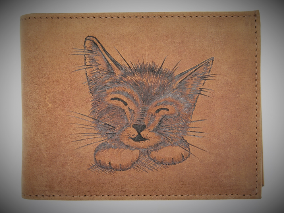 SEWL-19 Hand-Gebrannt Katzenkopf